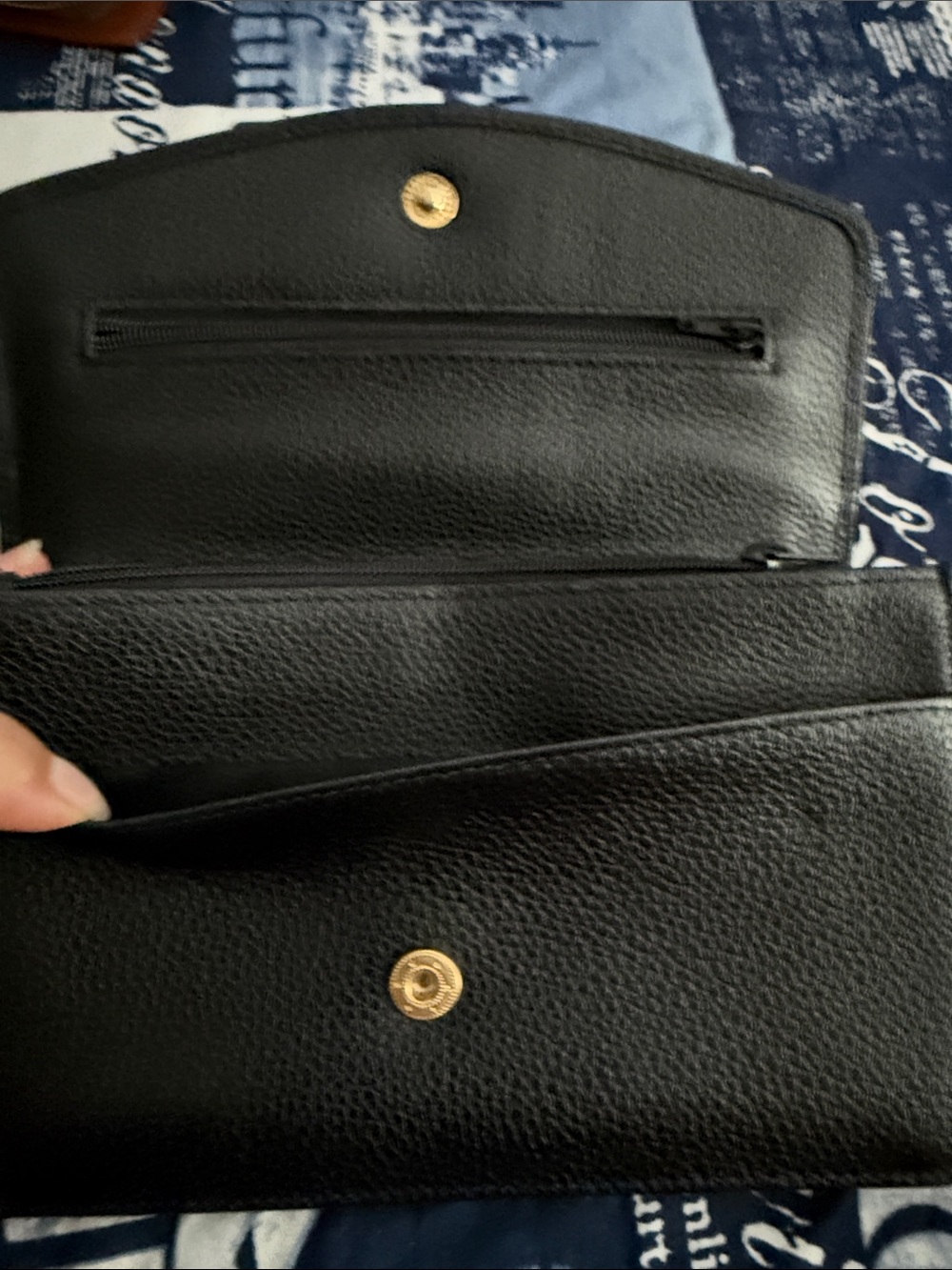 Black Leather Wallet - Picture 5 of 8